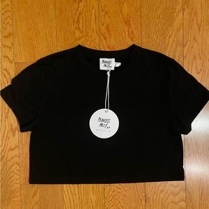 NEW Princess Polly The Polly Tee Black, size US 0